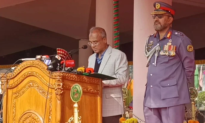 আসন্ন নির্বাচনে পেশাদারিত্বের সঙ্গে দায়িত্ব পালনে আনসার সদস্যদের প্রতি স্বরাষ্ট্র উপদেষ্টার নির্দেশনা